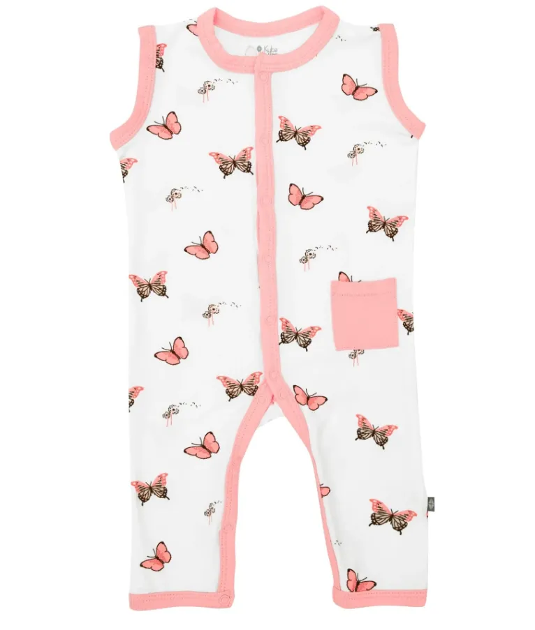 Kyte Sleeveless Romper, Butterfly