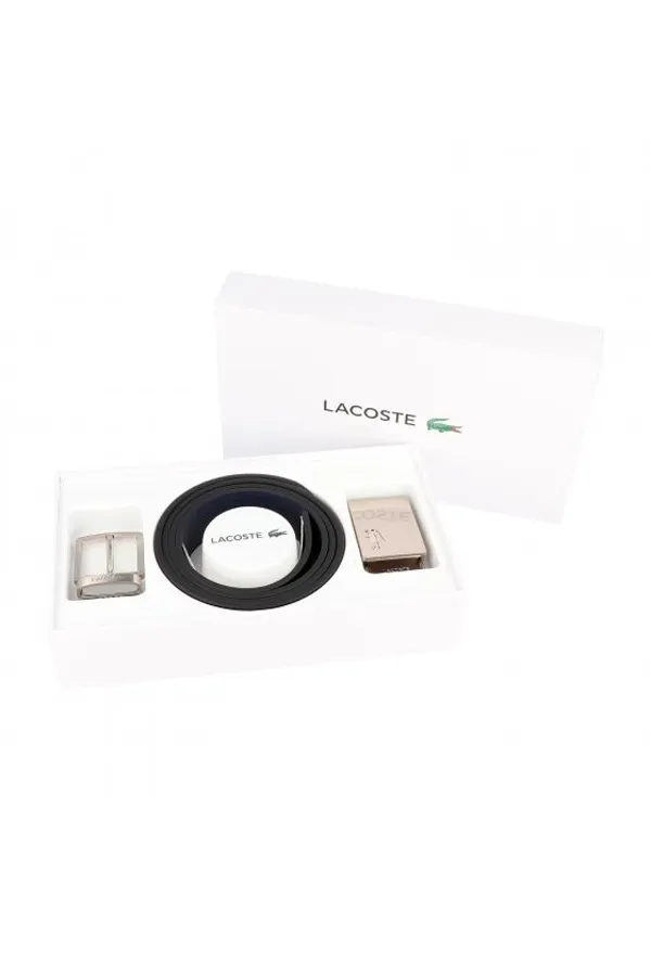 Lacoste 2 in 1 Belt Box Leather Night