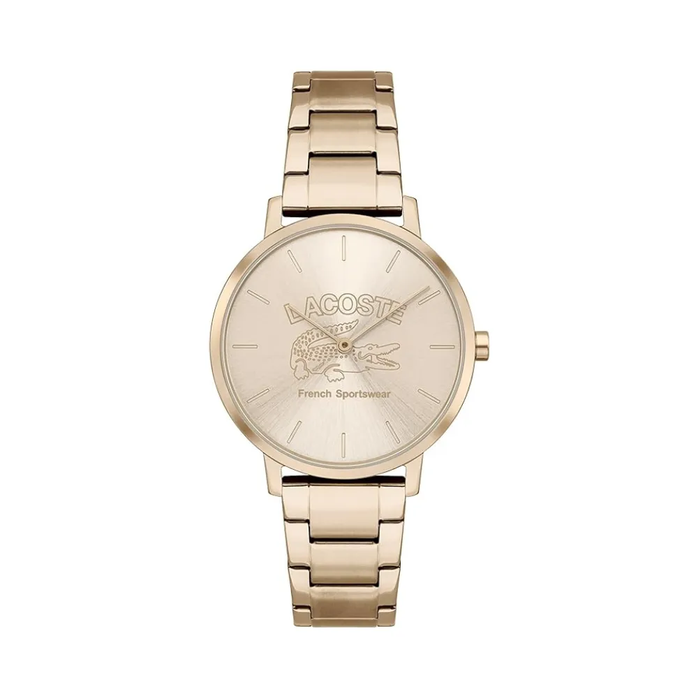 Lacoste Croco Carnation Gold Steel