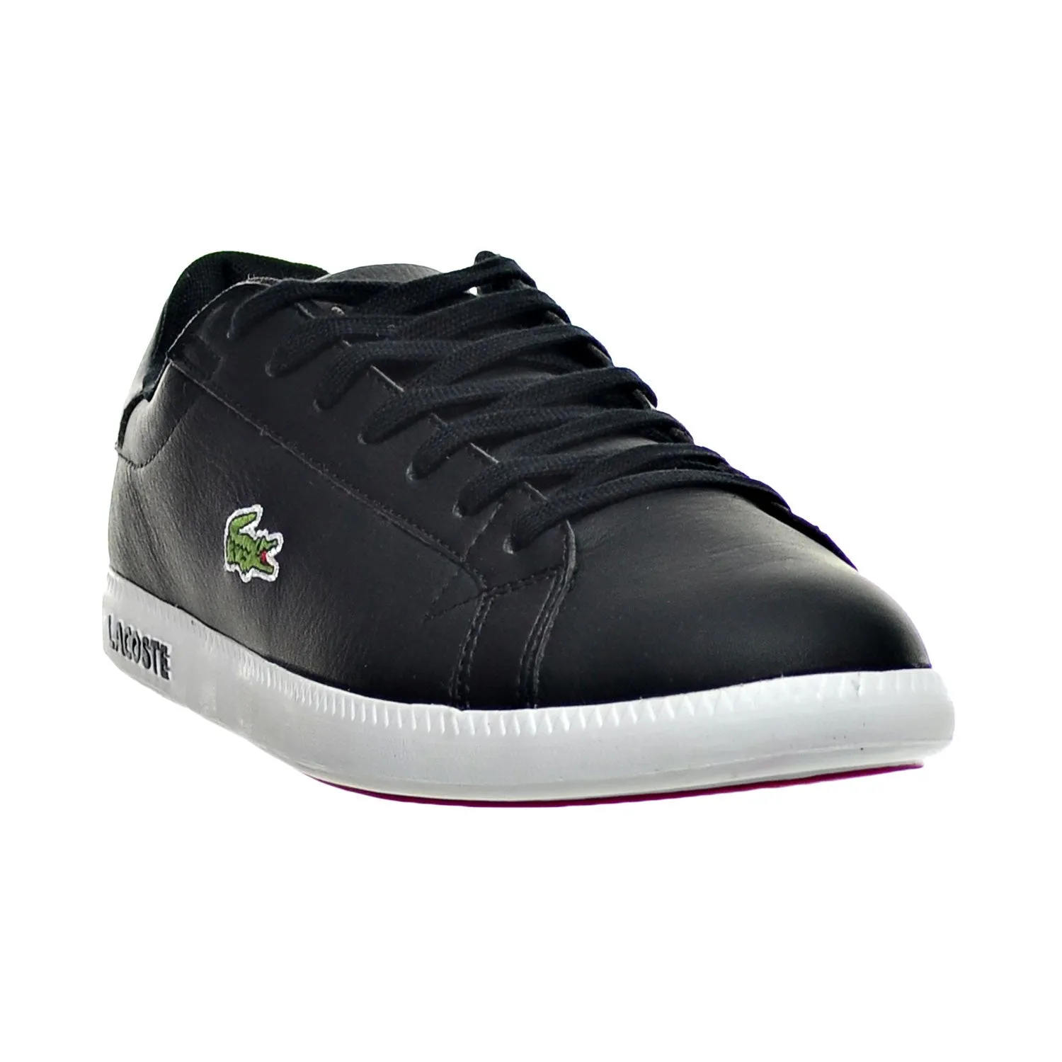 Lacoste Graduate LCR3 SPM Leather/Synthetic Men's Shoe Black/White