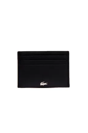 Lacoste Leather Card Holder Black