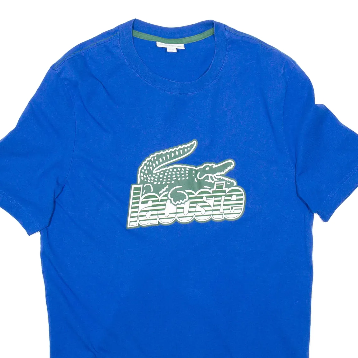 LACOSTE Mens T-Shirt Blue XL