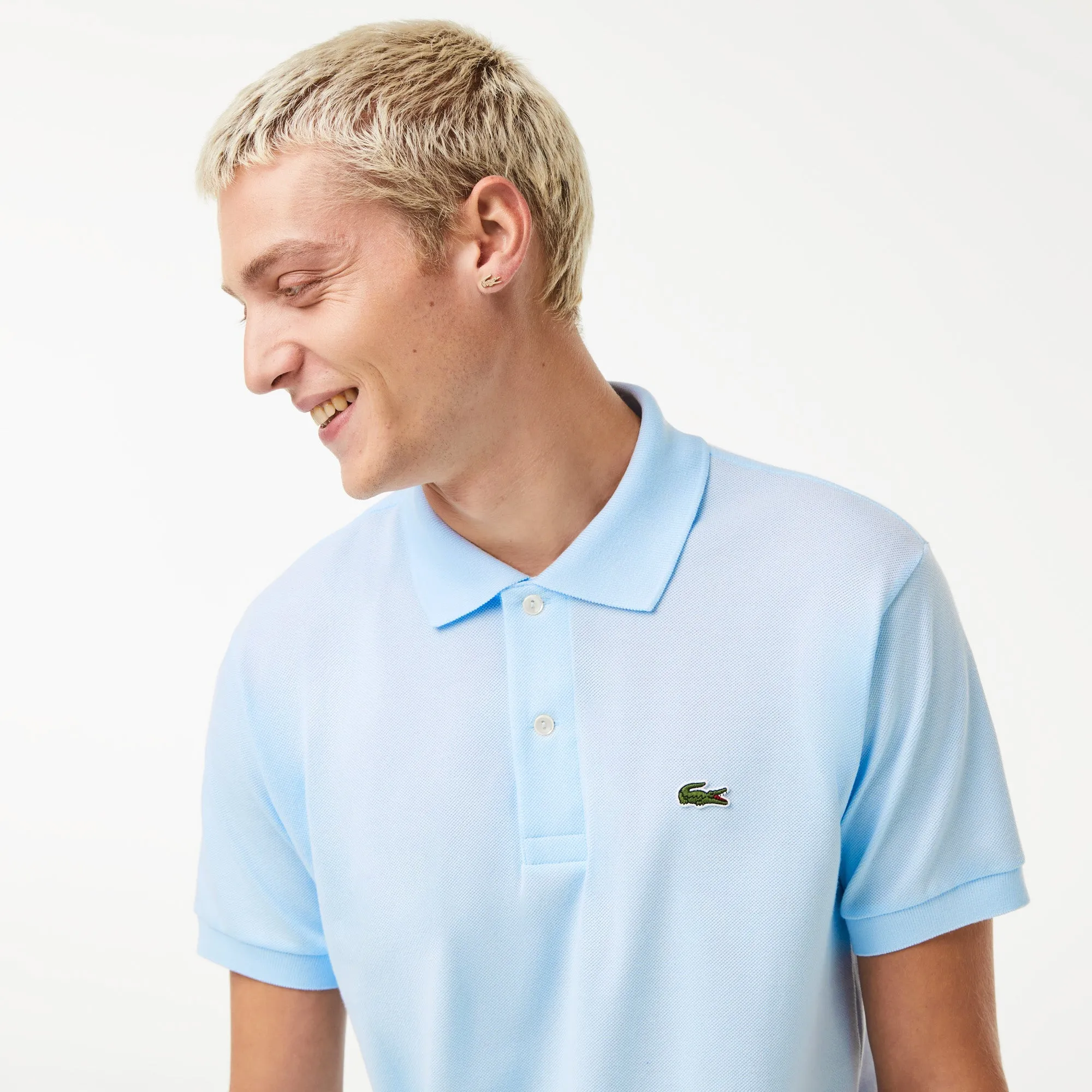 Lacoste Polo Original Bleu Clair L.12.12 coton petit piqué