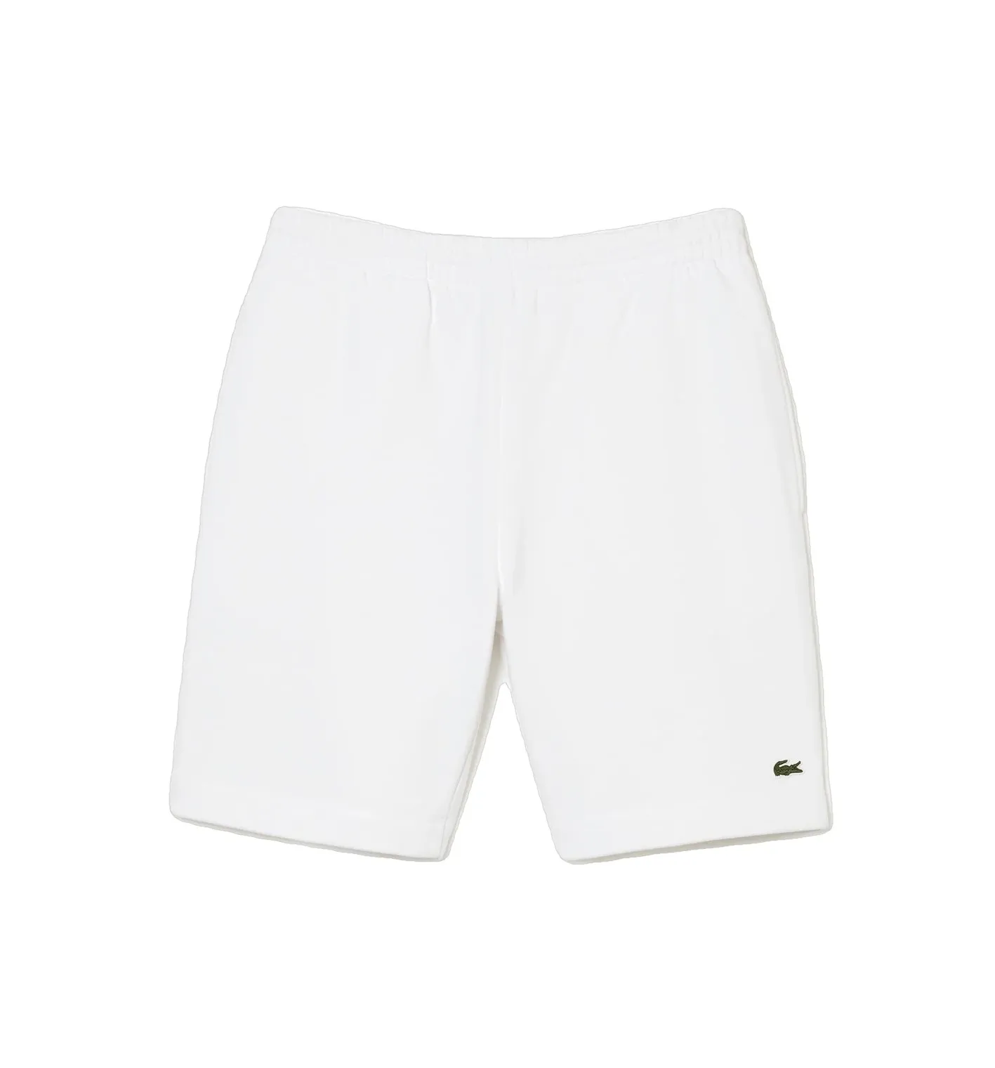 Lacoste Short léger blanc en molleton