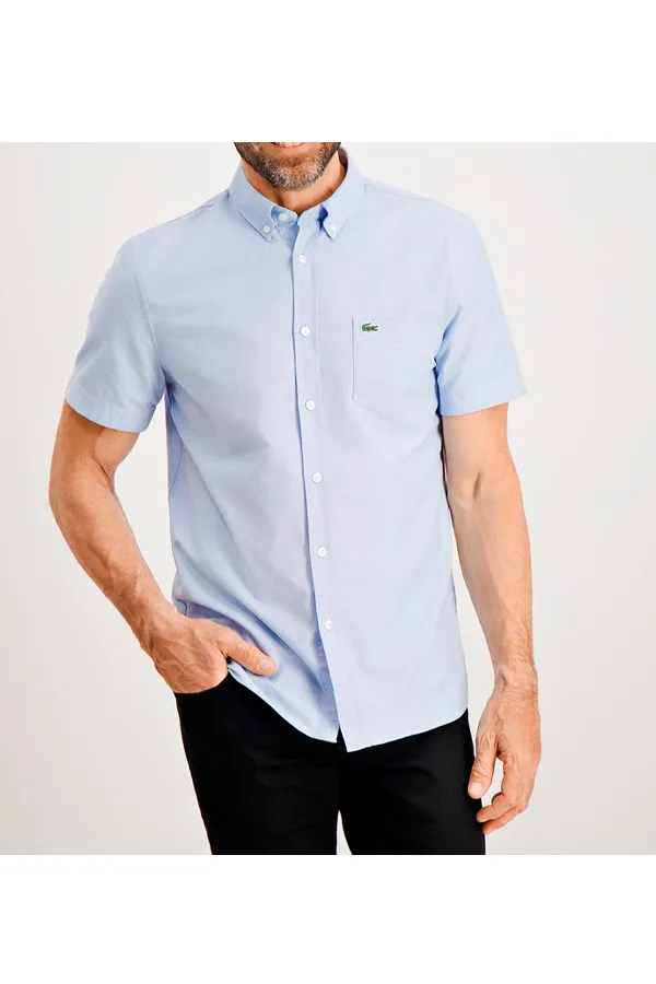 Lacoste S/S Regular Shirt Sky