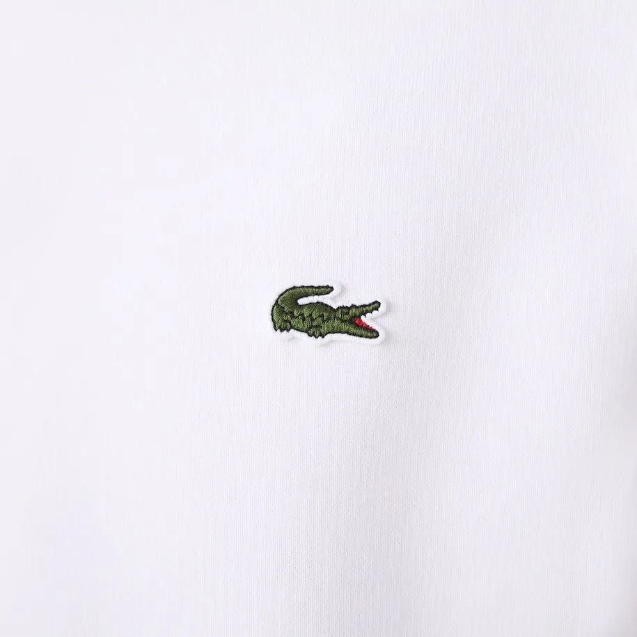 Lacoste Sweatshirt blanc en molleton