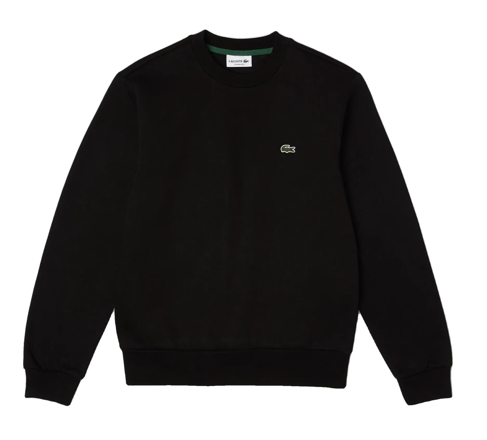 Lacoste Sweatshirt noir en molleton