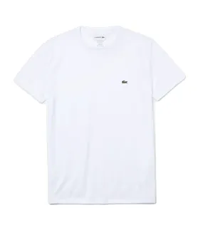 Lacoste T-shirt Blanc pima uni