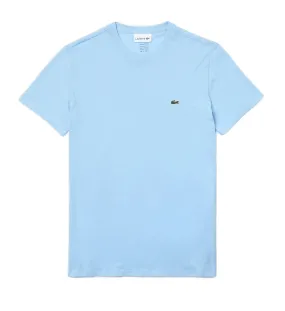 Lacoste T-shirt Bleu ciel pima uni