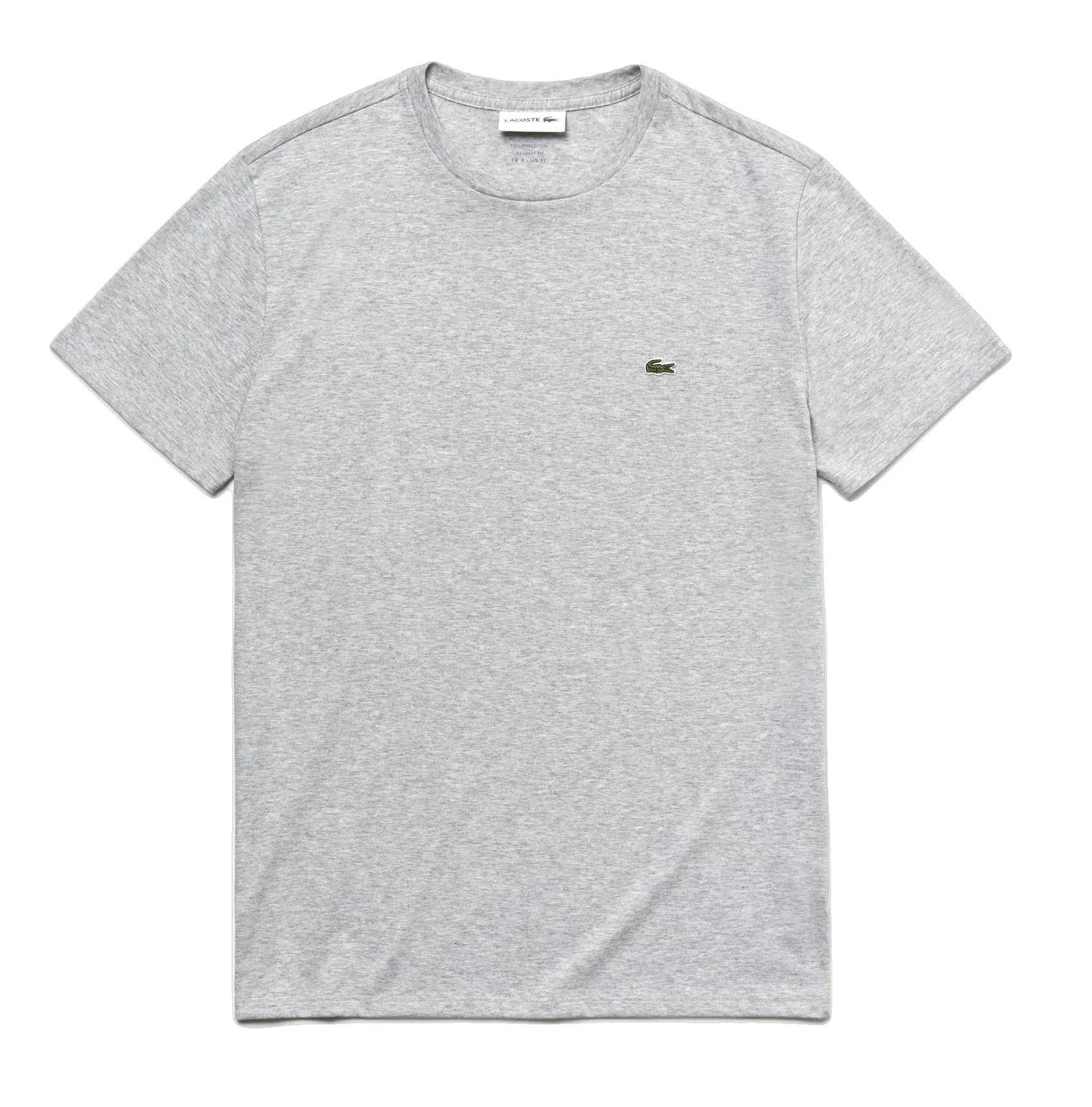 Lacoste T-shirt Gris pima uni