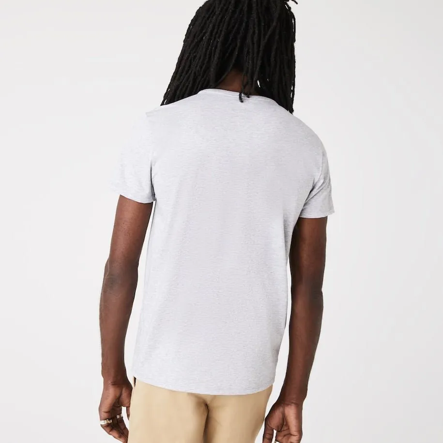 Lacoste T-shirt Gris pima uni