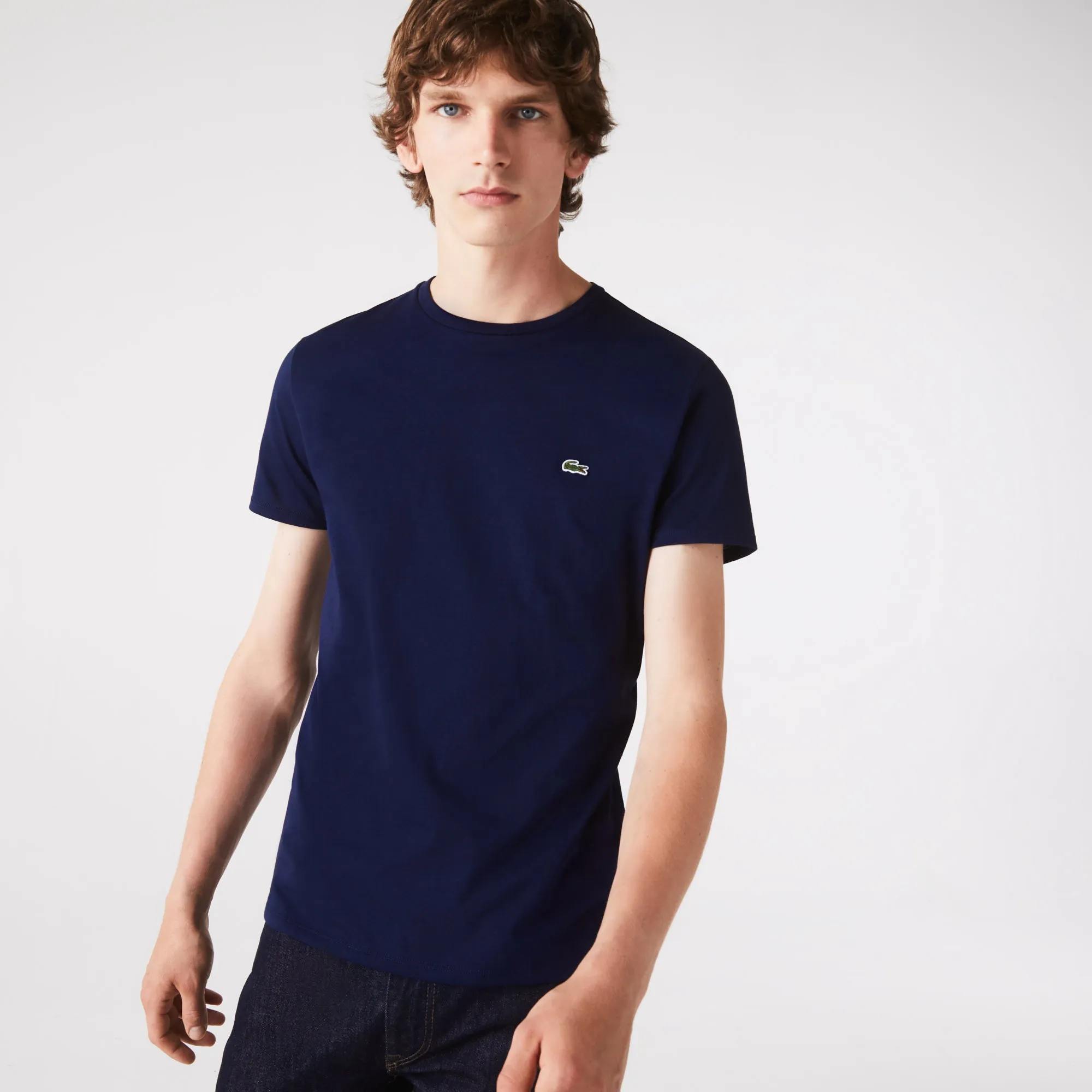 Lacoste T-shirt Marine pima uni