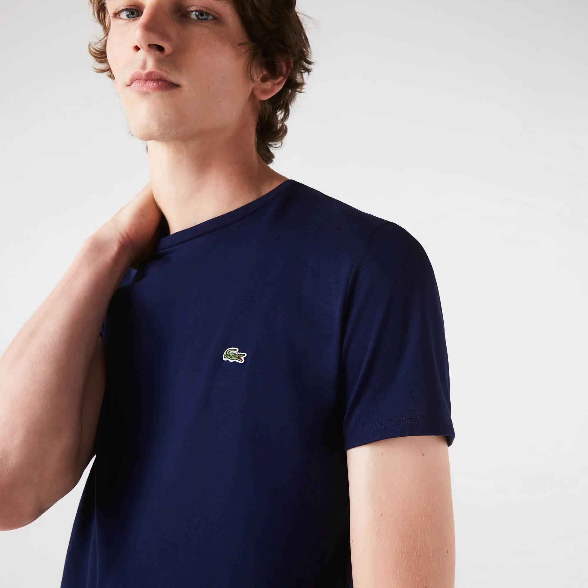 Lacoste T-shirt Marine pima uni