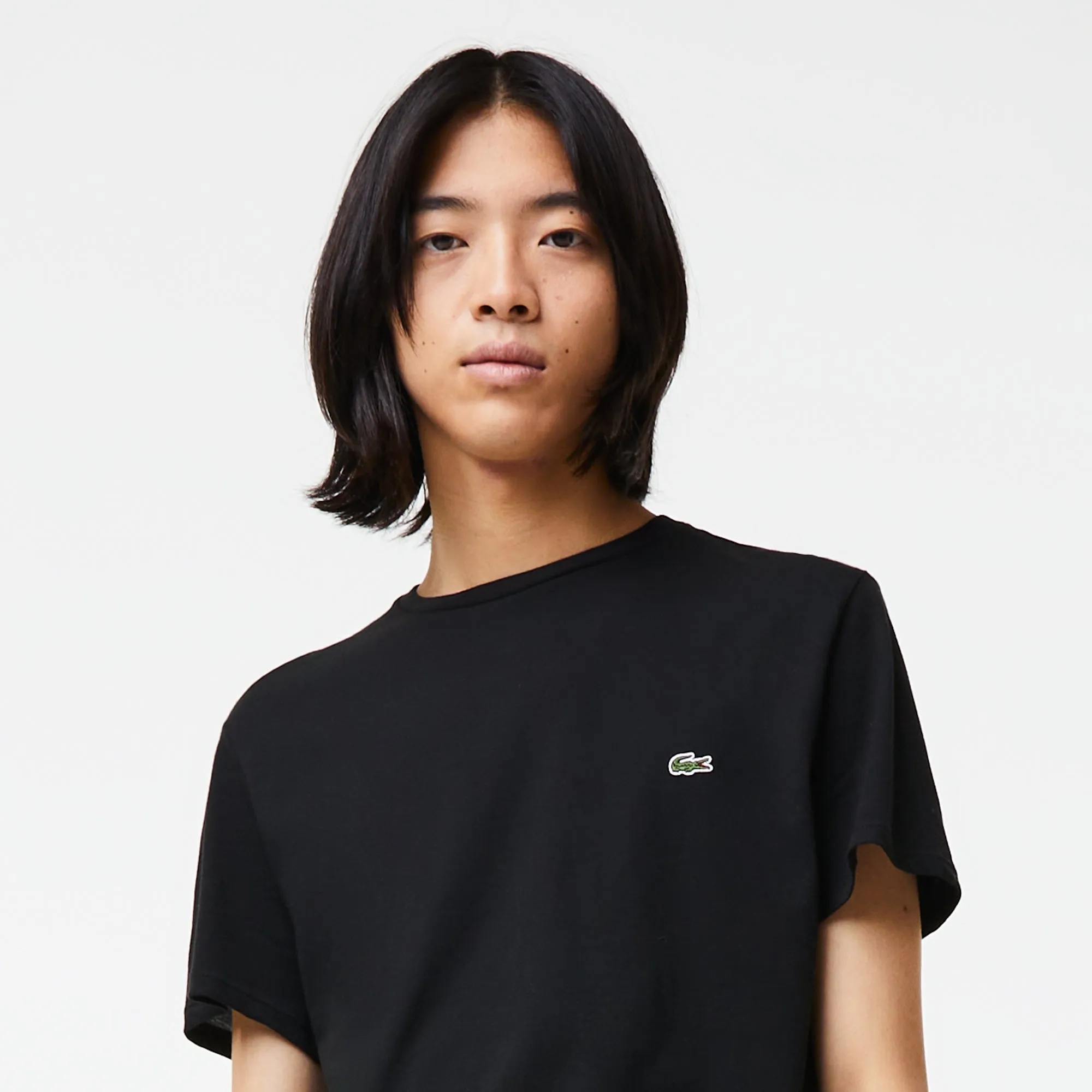 Lacoste T-shirt Noir pima uni