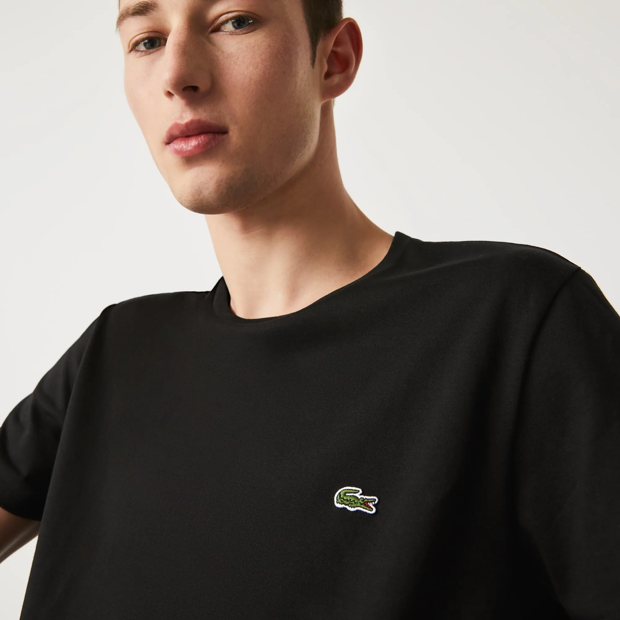 Lacoste T-shirt Noir pima uni