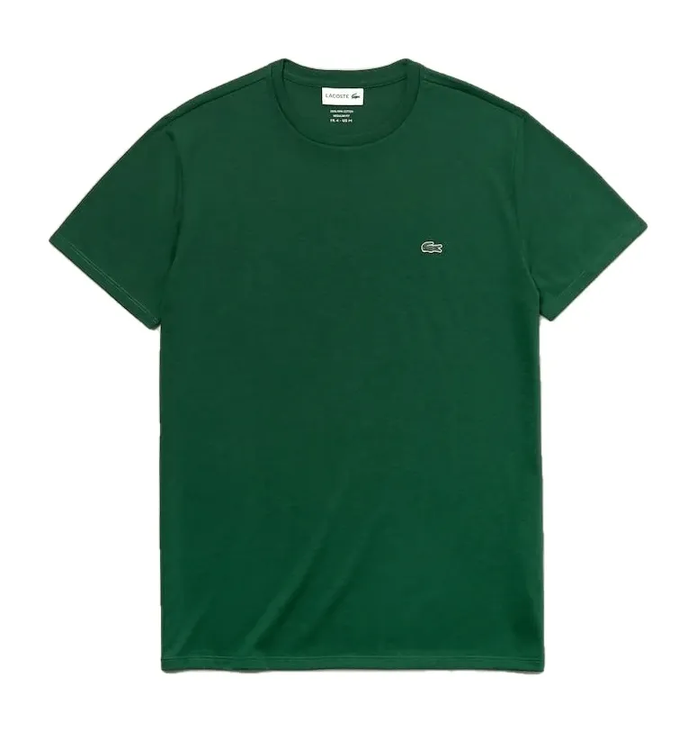 Lacoste T-shirt vert pima uni