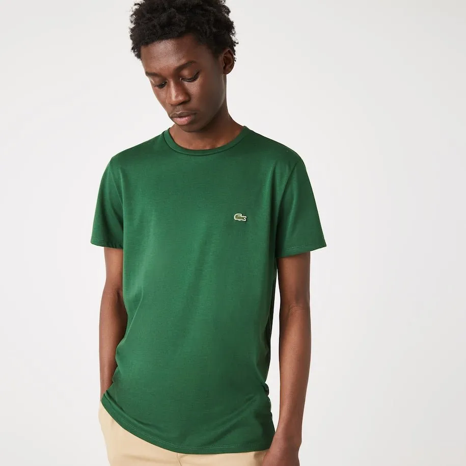 Lacoste T-shirt vert pima uni