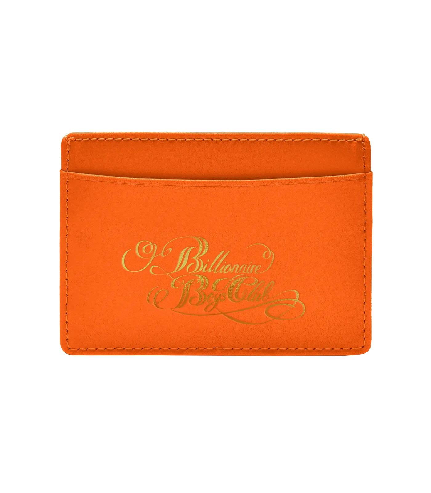 LEATHER CARDHOLDER - GREEN/ORANGE