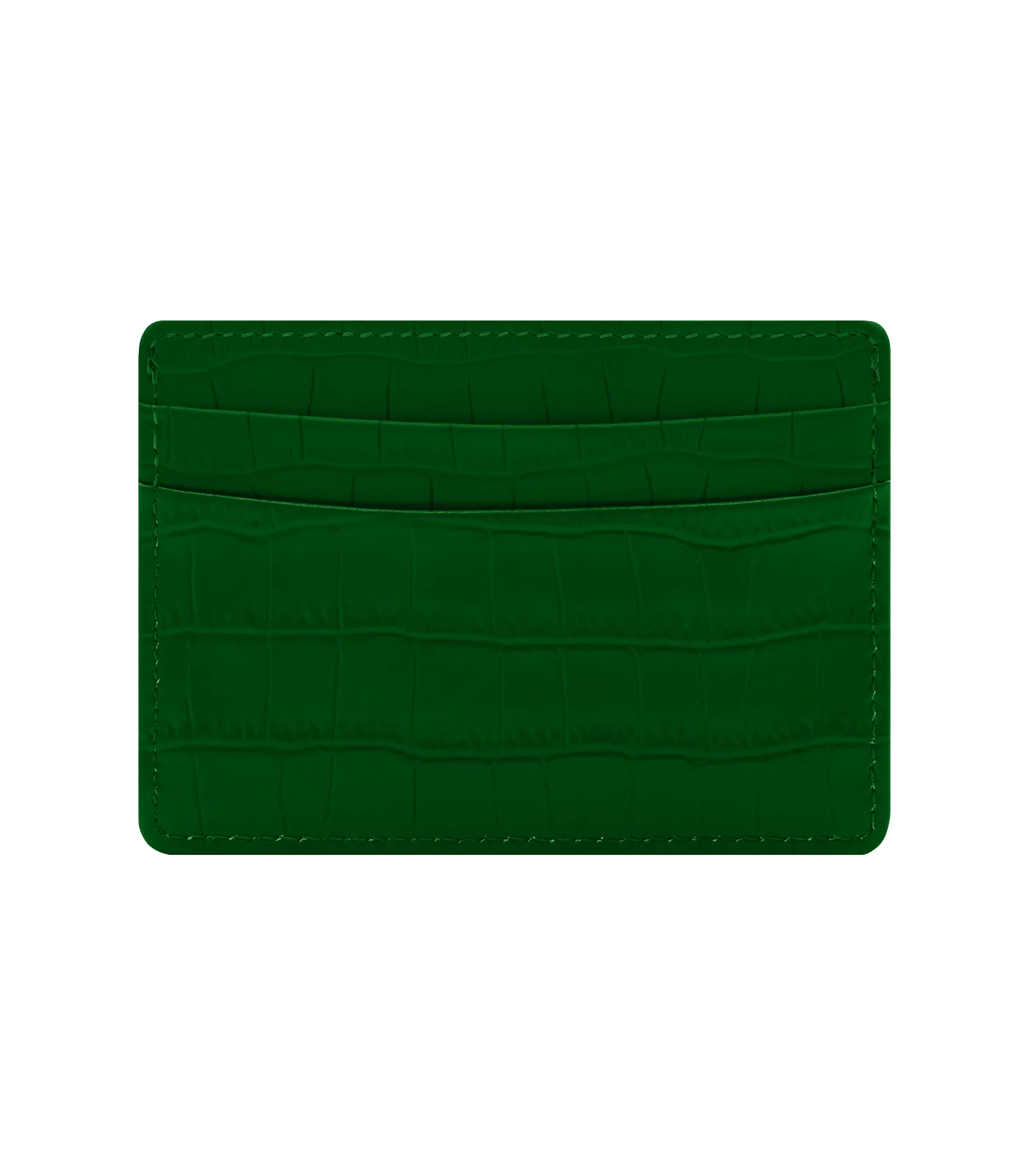 LEATHER CARDHOLDER - GREEN/ORANGE