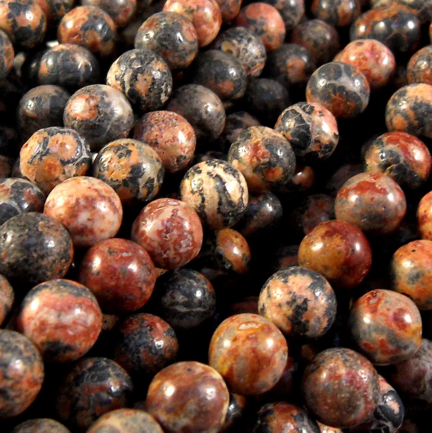 Leopardskin Jasper Round 8mm