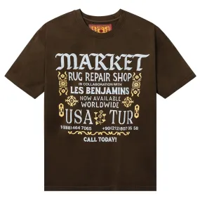 Les Benjamins X Market  Rug Repair Shop SS Tee