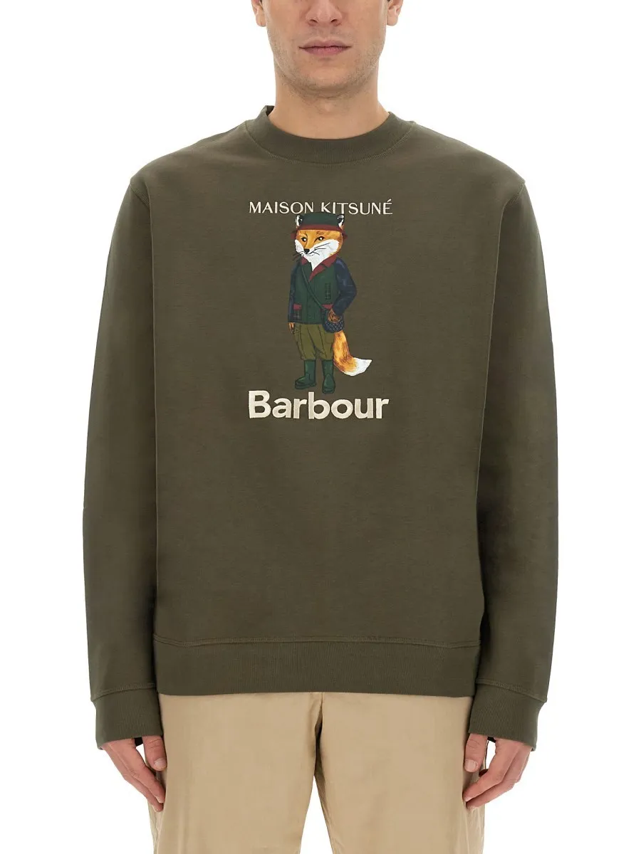 MAISON KITSUNE  |Collaboration Logo Designers Sweatshirts