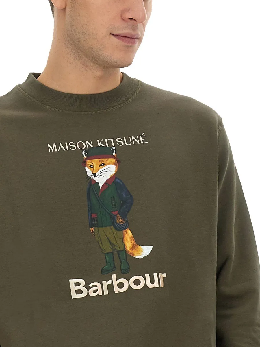 MAISON KITSUNE  |Collaboration Logo Designers Sweatshirts