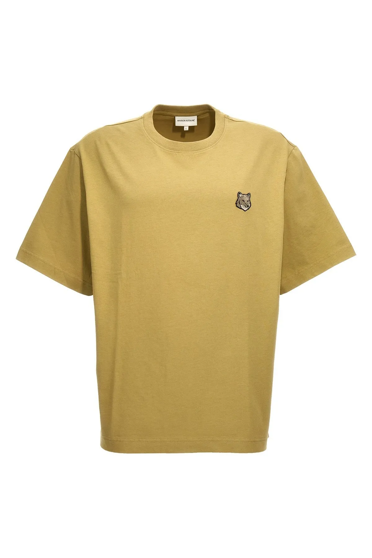 MAISON KITSUNE  |Crew Neck Plain Other Animal Patterns Cotton Short Sleeves