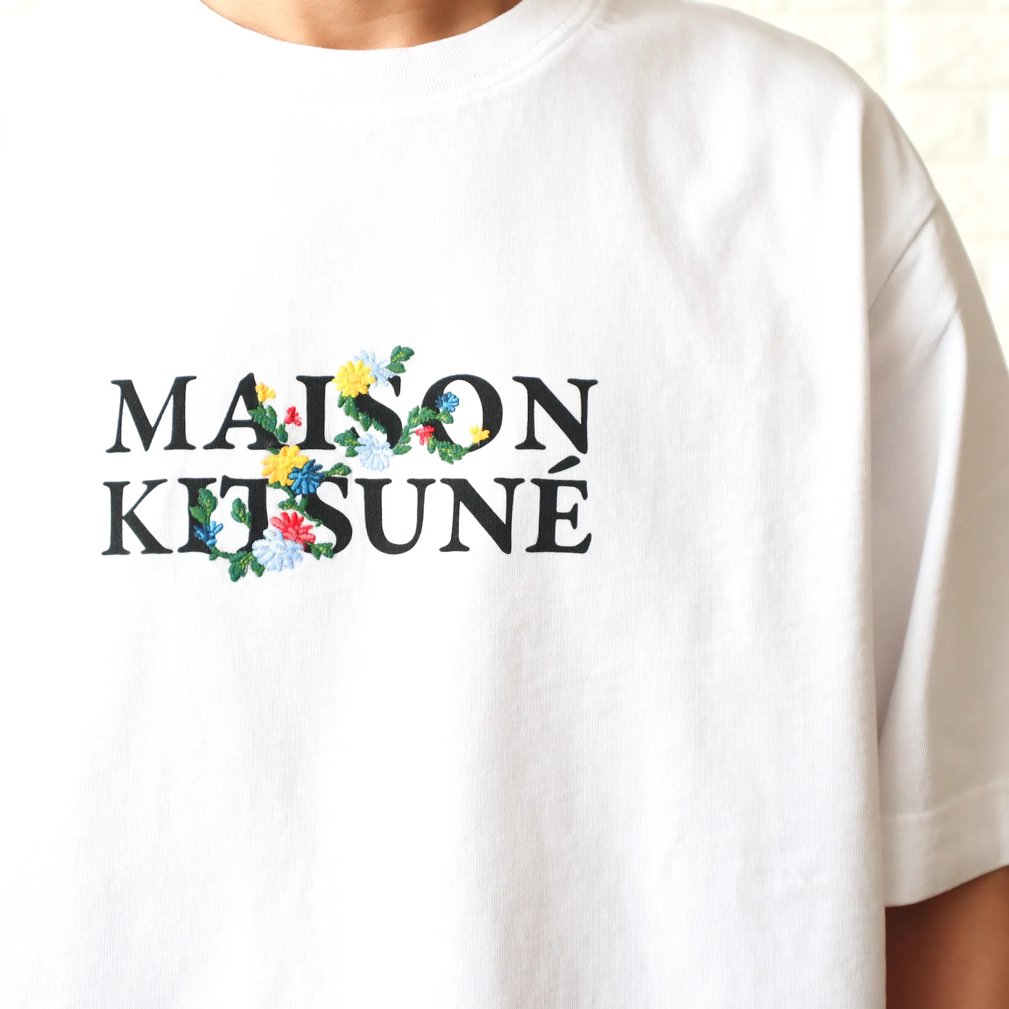 MAISON KITSUNE  |Crew Neck Unisex Plain Cotton Short Sleeves Logo Designers