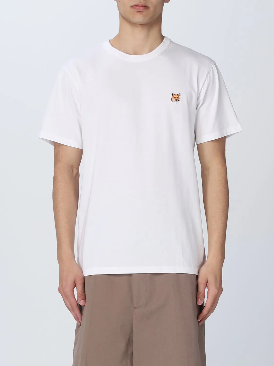 MAISON KITSUNE  |Crew Neck Unisex Street Style Plain Cotton Short Sleeves