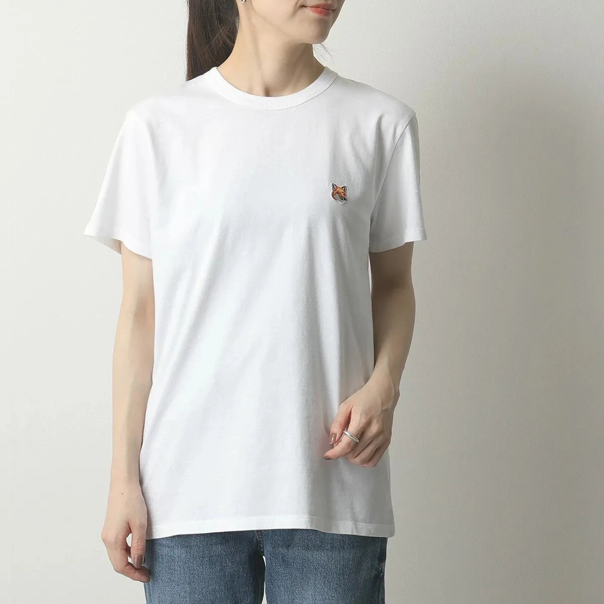 MAISON KITSUNE  |Crew Neck Unisex Street Style Plain Cotton Short Sleeves