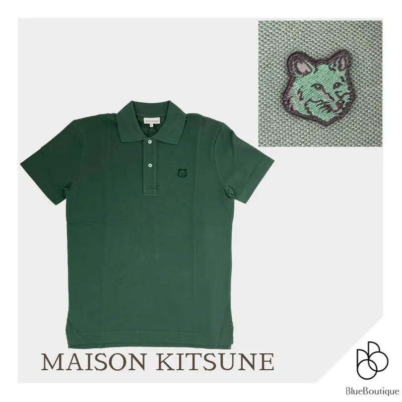 MAISON KITSUNE  |Plain Cotton Logo Designers Polos