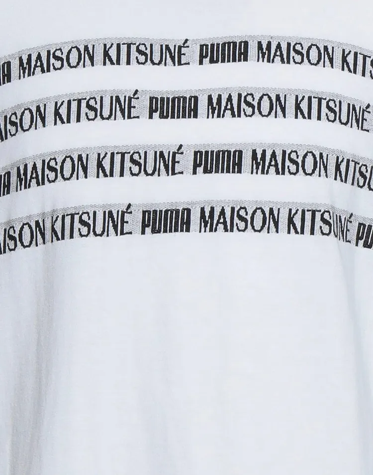 MAISON KITSUNE  |Short Sleeves Logo Designers T-Shirts