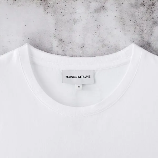 MAISON KITSUNE  |Street Style Logo Designers T-Shirts