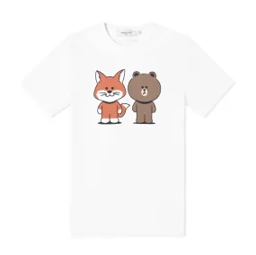 MAISON KITSUNE  |Unisex Other Animal Patterns Designers T-Shirts