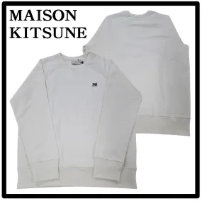 MAISON KITSUNE  |Unisex Street Style Logo Designers Sweatshirts