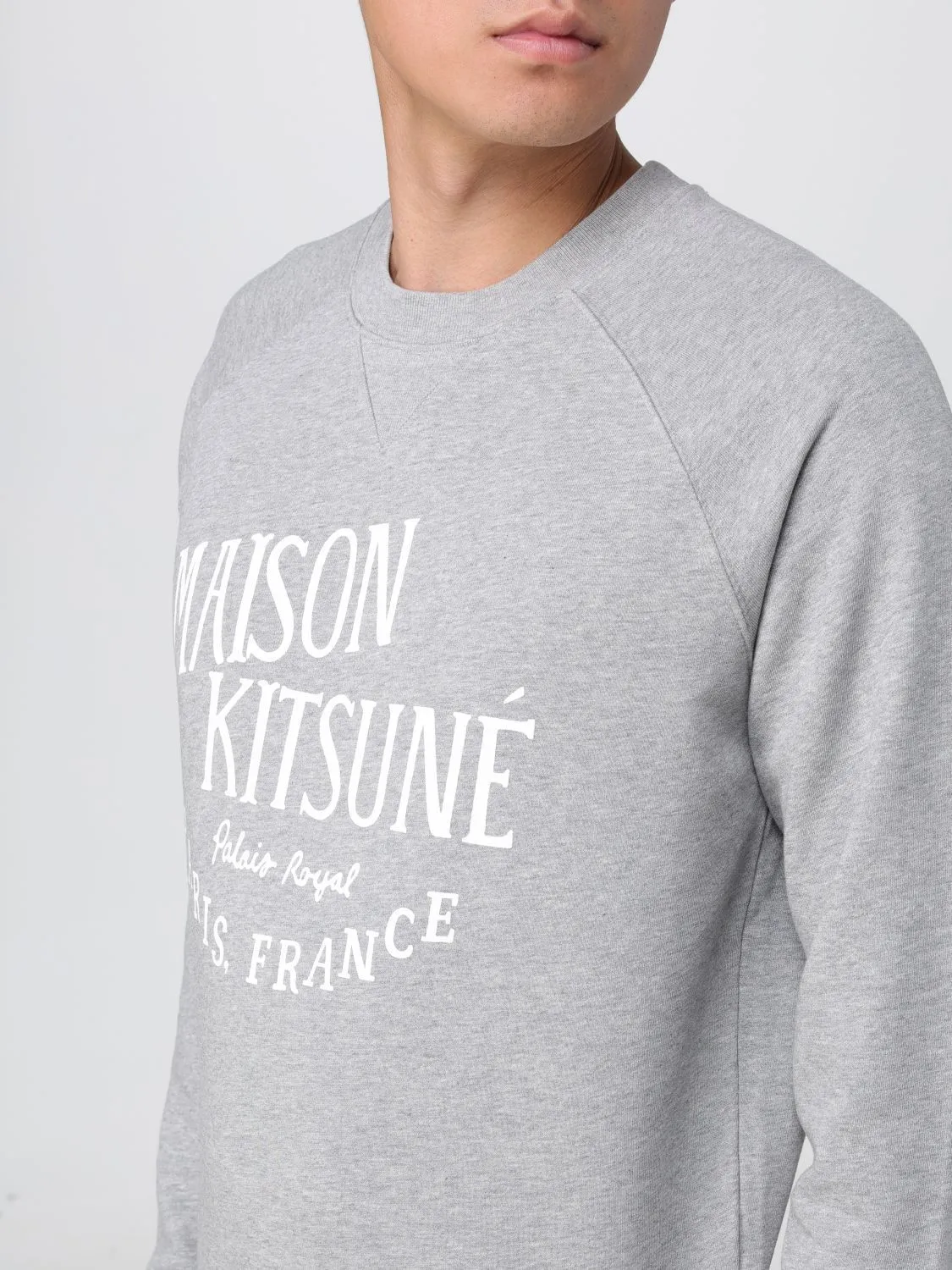 MAISON KITSUNE  |Unisex Street Style Plain Cotton Logo Designers Sweatshirts