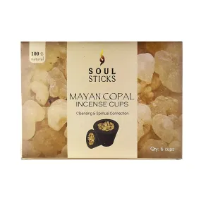 Mayan Copal Incense Smudge Cups (6 Cups)