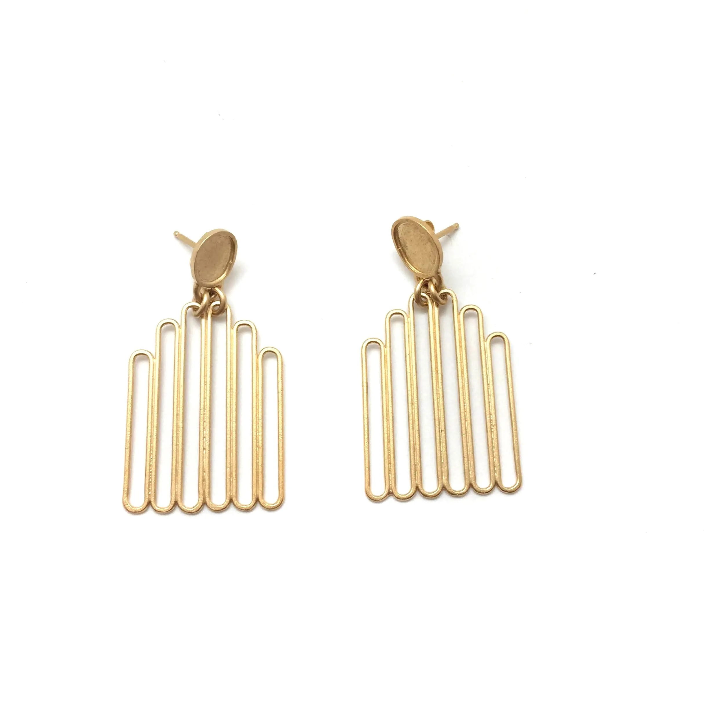 Mini Gold Chandelier Earrings