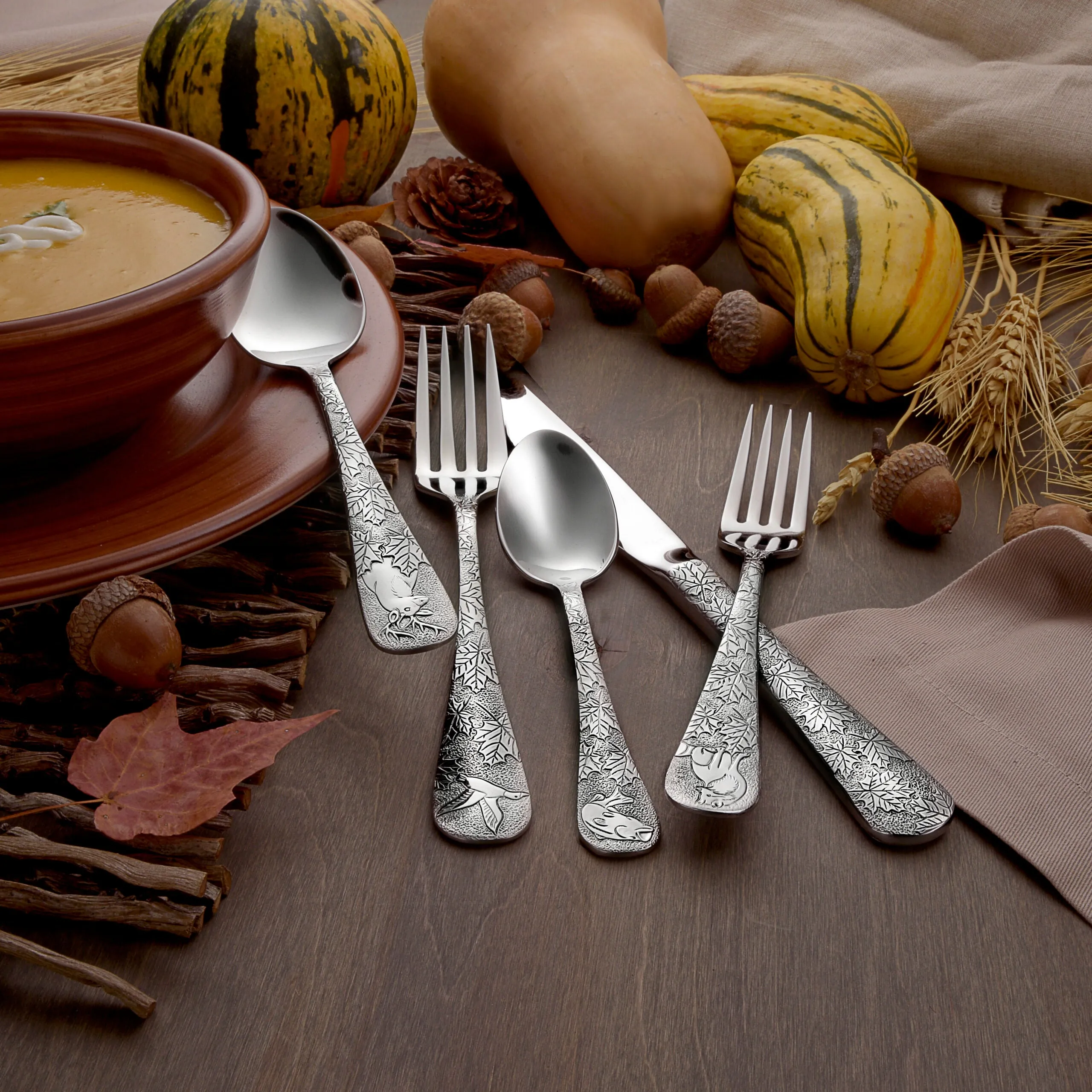 New American Outdoors Flatware Set 65 Piece Set