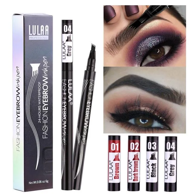 New Four Forks Makeup Liquid Eyebrow Eyeliner Eyebrow Pencil Pens