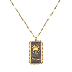 Omen of Positivity Sun Tarot Necklace