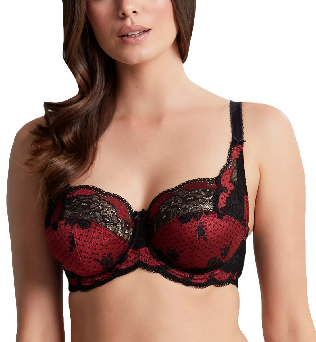 Panache Clara Full Cup Underwire Bra (7255) - Noir Ruby