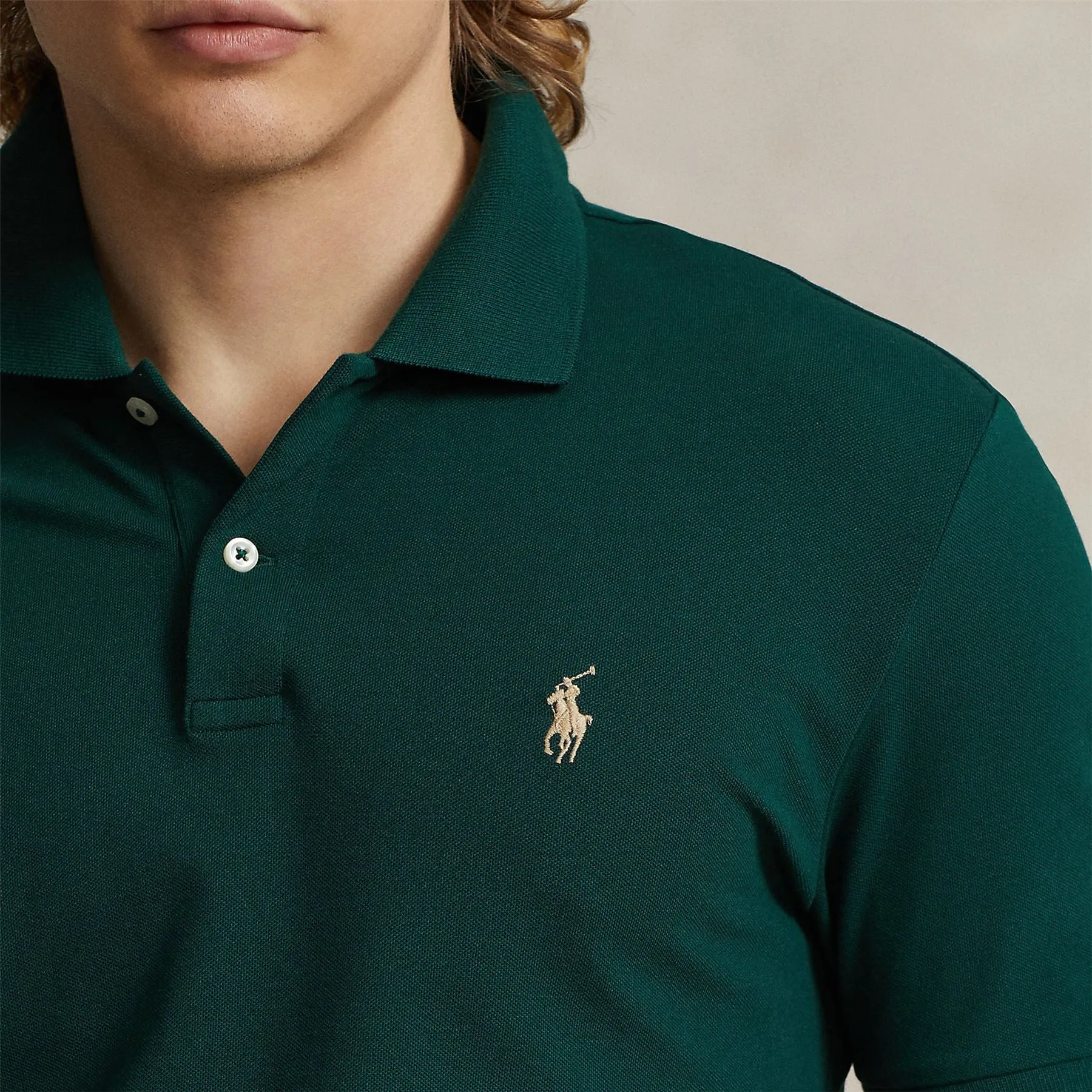 Polo Golf Performance Stretch Mesh Polo Hunt Club Green - AW23