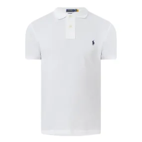 POLO RALPH LAUREN Embroidered Logo Polo Shirt - White