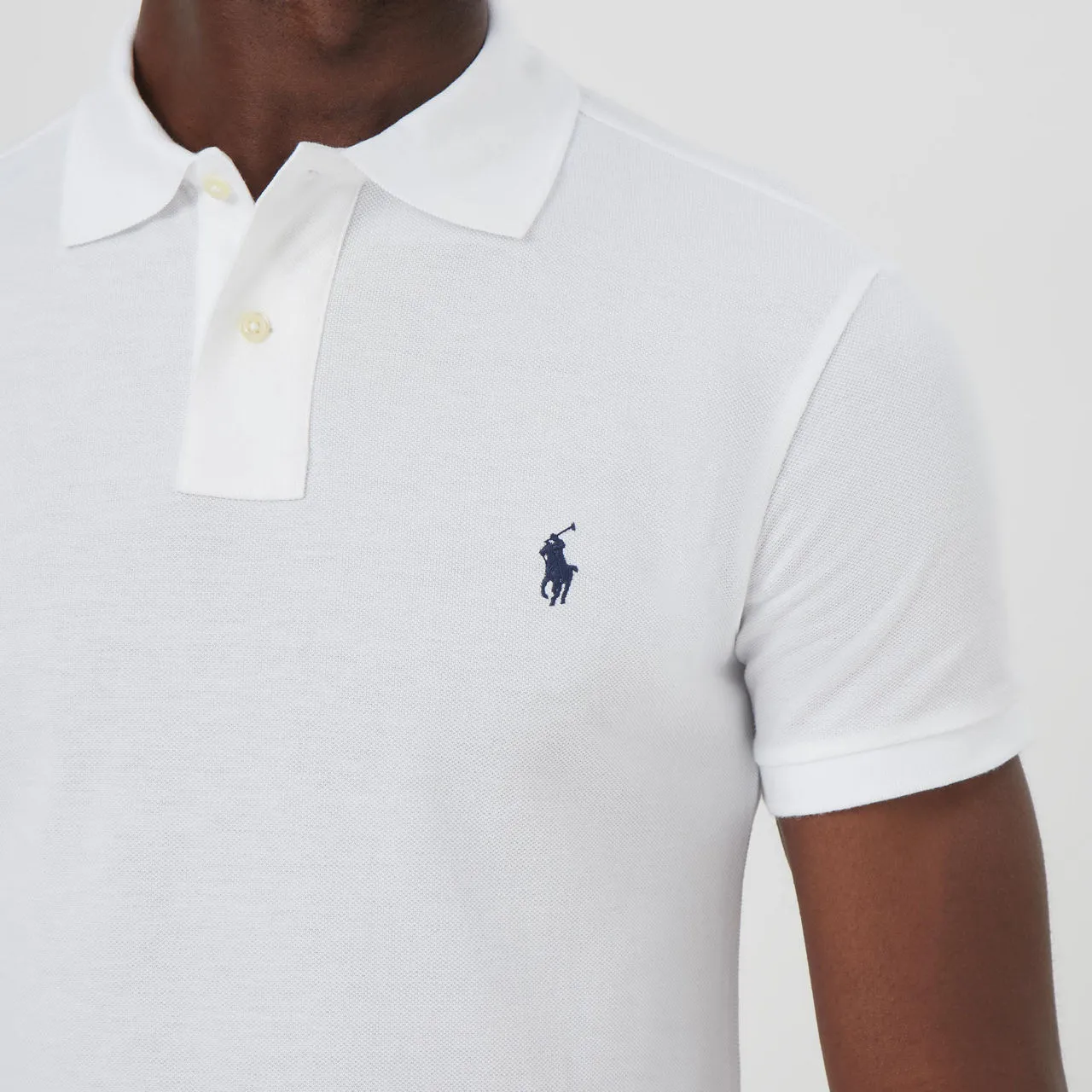 POLO RALPH LAUREN Embroidered Logo Polo Shirt - White