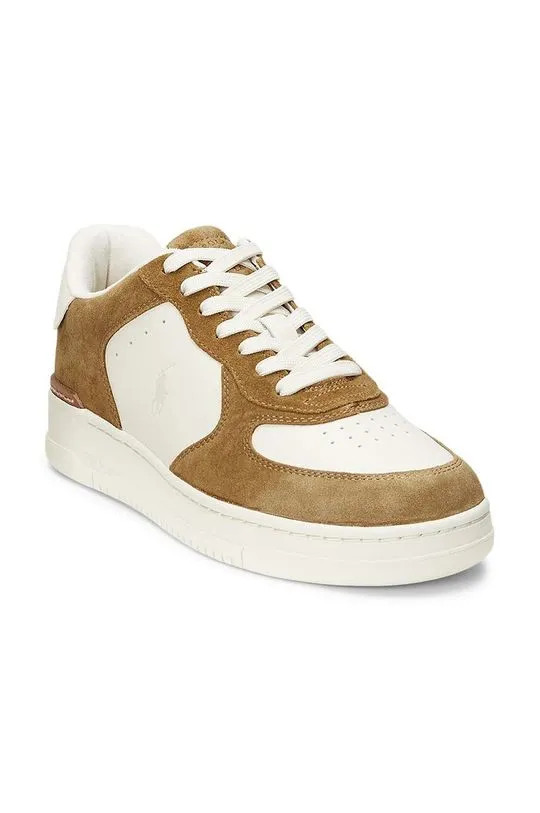 Polo Ralph Lauren sneakers Masters CRT-SK-LTL brown color 809945251003.999