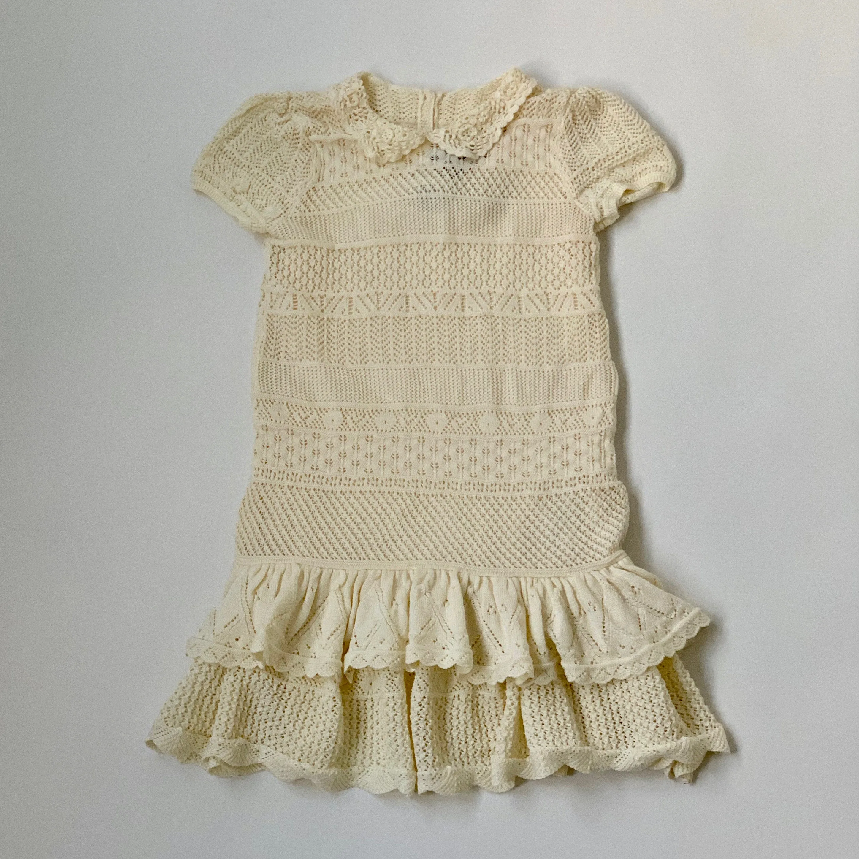 Ralph Lauren Cream Crochet Dress: 6 Years (Brand New)