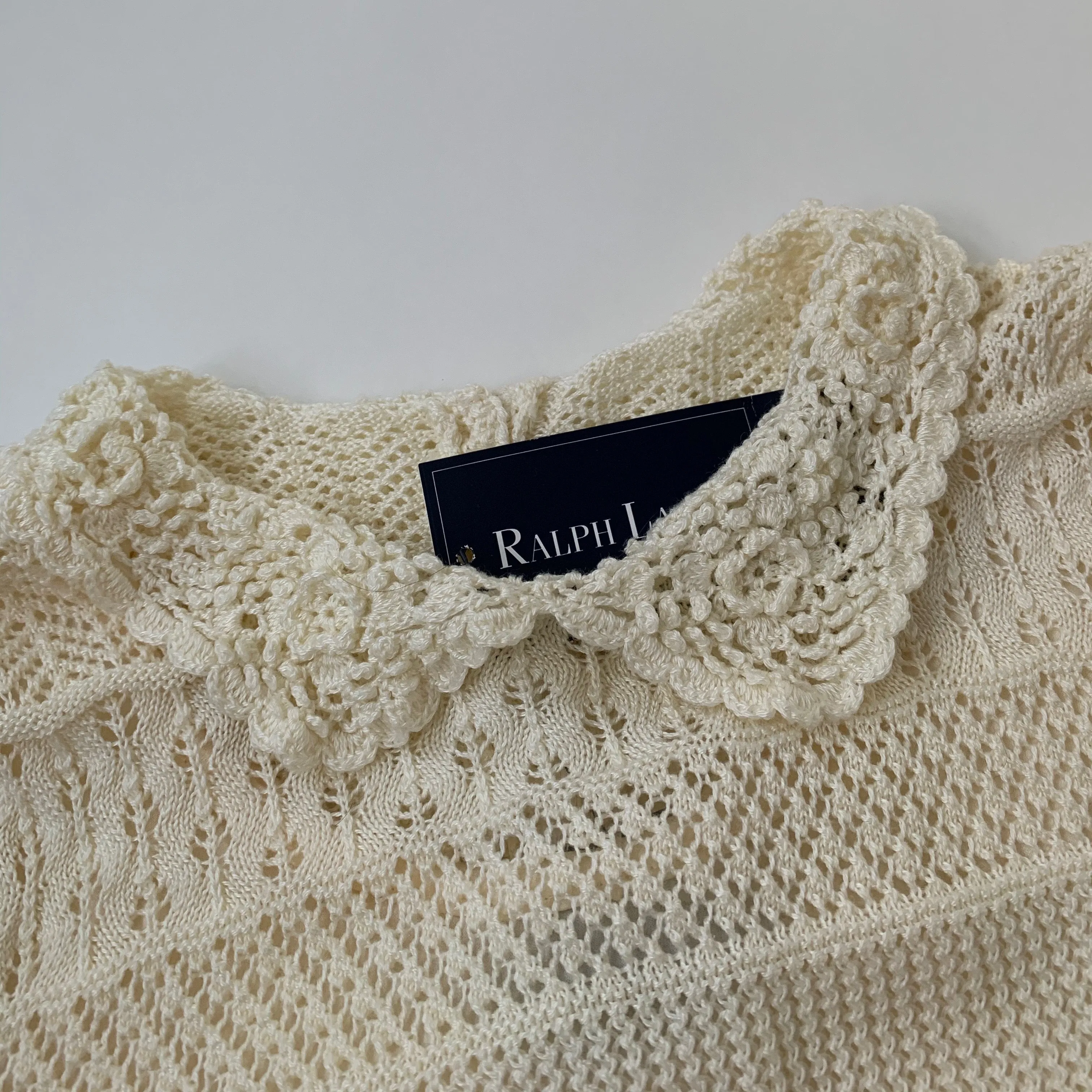 Ralph Lauren Cream Crochet Dress: 6 Years (Brand New)