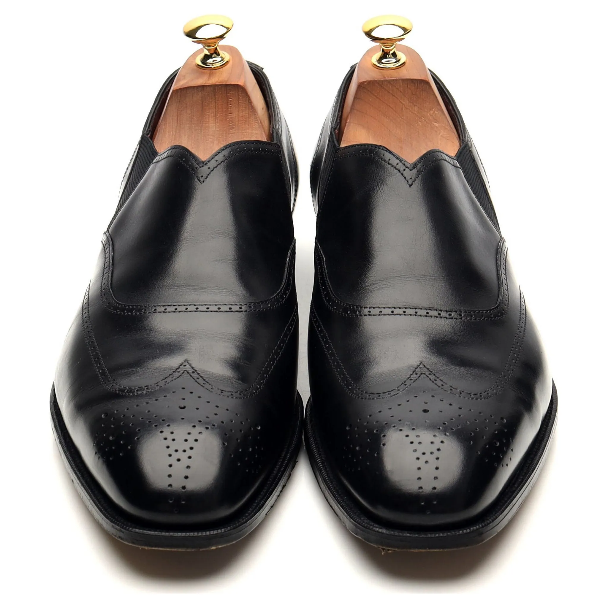 Ralph Lauren 'Lazyman' Black Leather Brogue UK 10 D